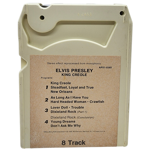 Set Of Three Elvis Presley 8-Tracks For LP Fans Only King Creole Loving You - Picture 6 of 7